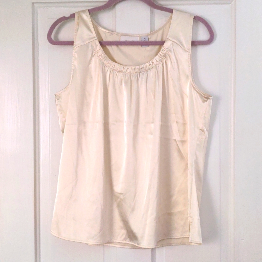 Ivory "Silk" Blouse - new with tags!